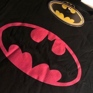 Juniors Magenta Batman logo tee - Medium
